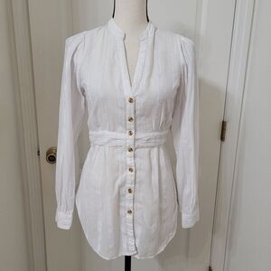 Anthropologie White Button Down Shirt